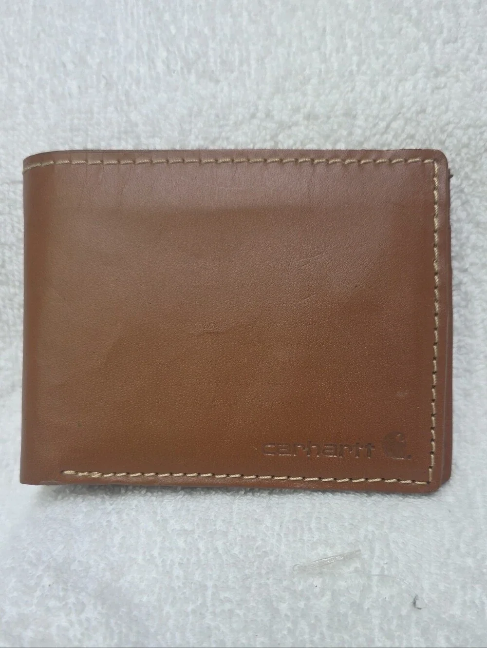 Carhartt Brown Leather Folded Card & Key Wallet
